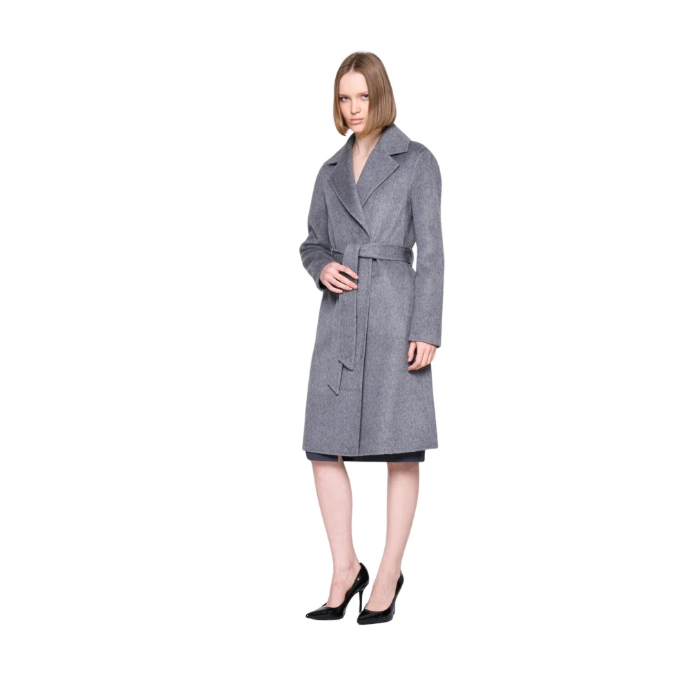 Silvian Heach Jas met riem in de taille Gray Dames