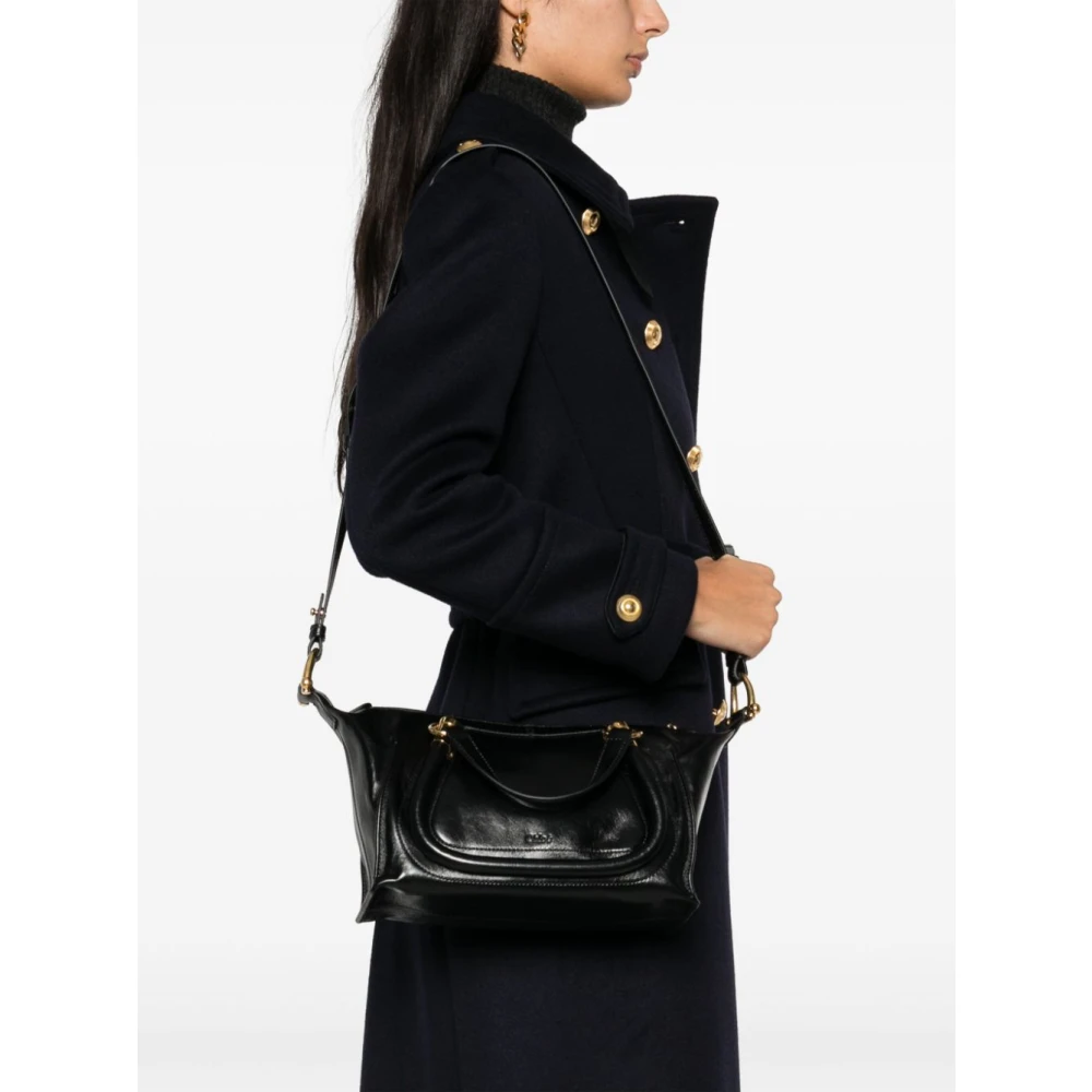 Chloé Zwarte Dubbele Handvat Paraty Tas Black Dames