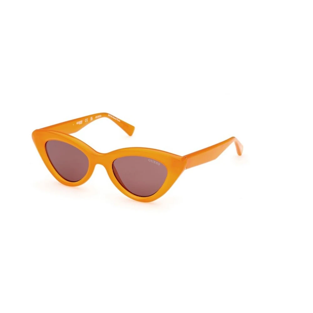 Guess Unisex Orange Sunglasses, 50 Mm, Rectangular Sunglasses