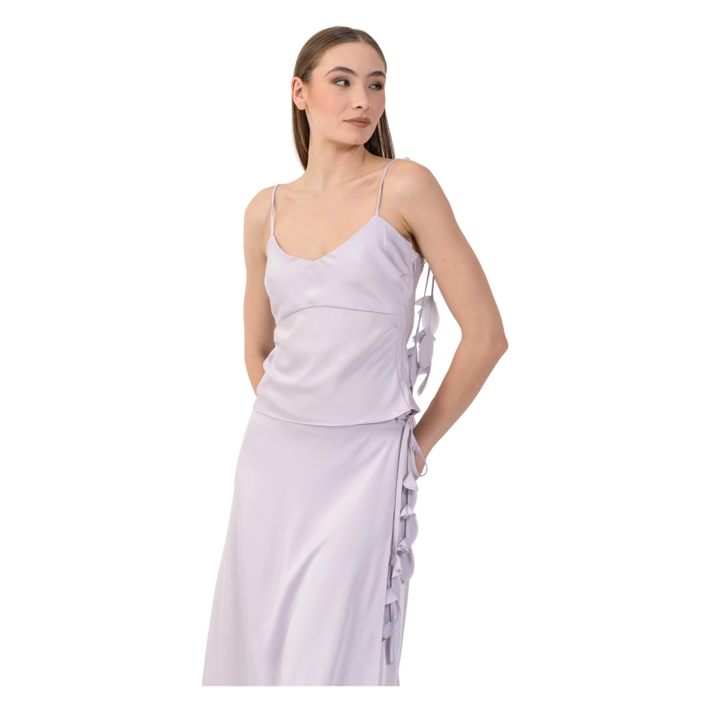Kocca Women's Purple Sleeveless Tops, Xs, Sleek Vest Top
