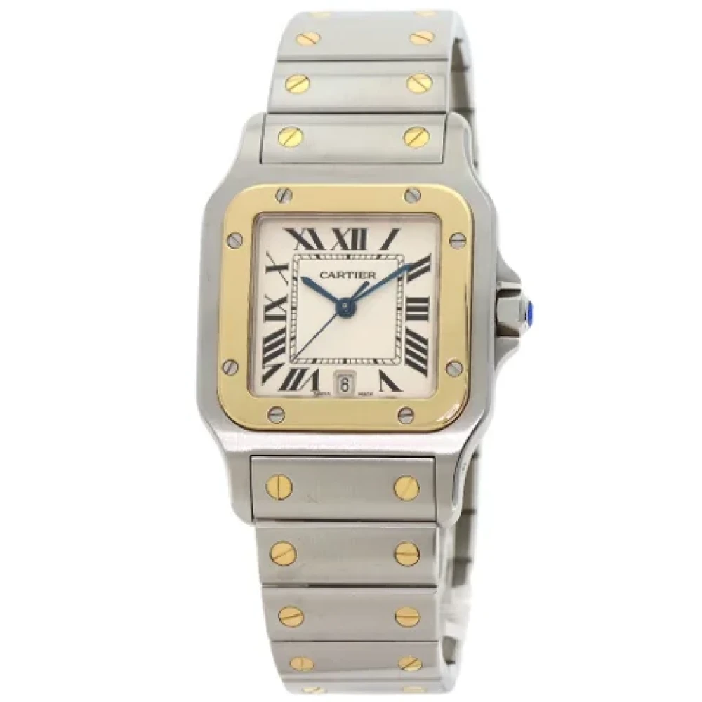 Cartier Vintage Pre-owned Guld klockor Beige, Herr