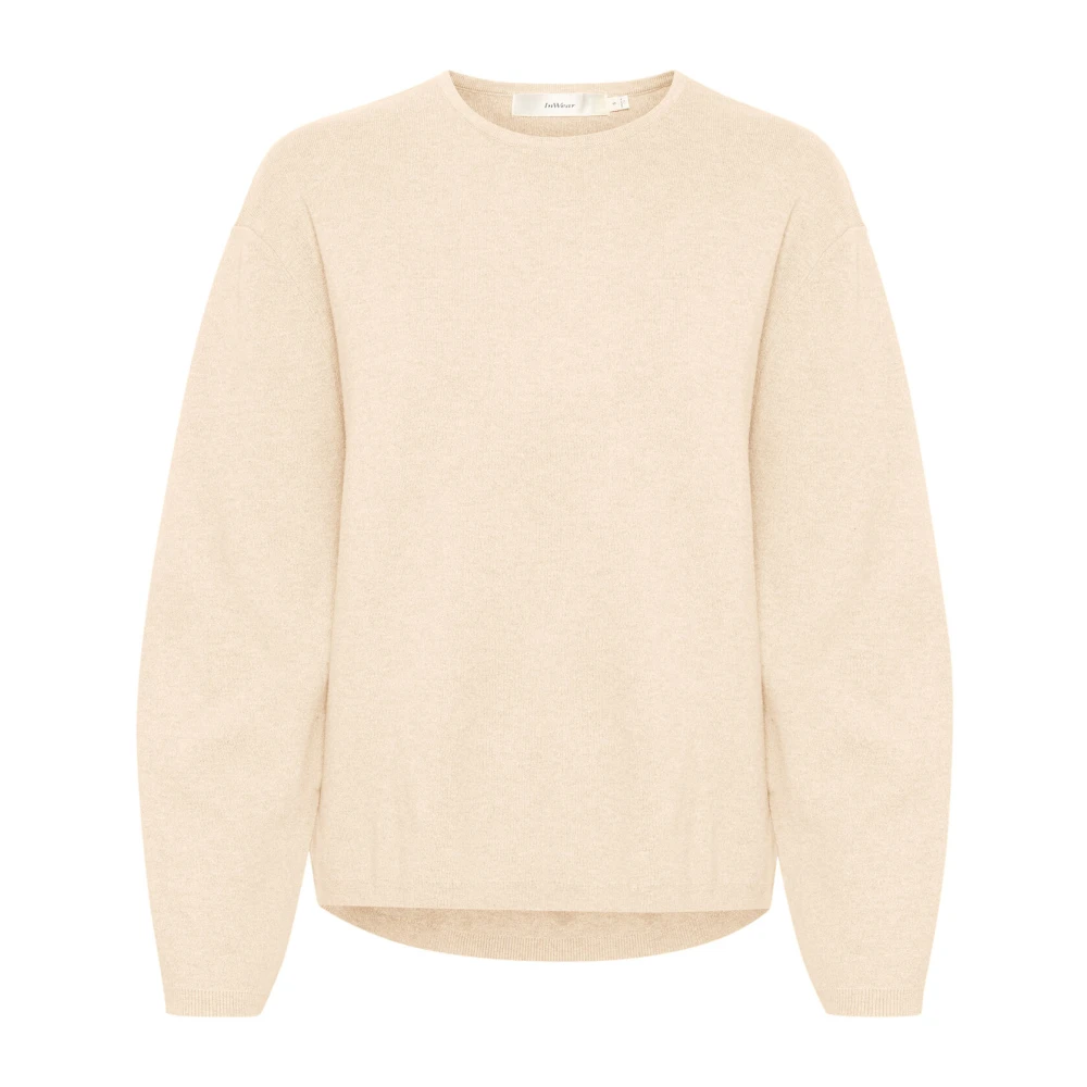 InWear Zachte Gebreide Trui Haze Melange Beige Dames