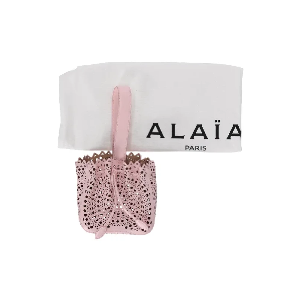 Alaïa Pre-owned Leather handbags Pink Dames