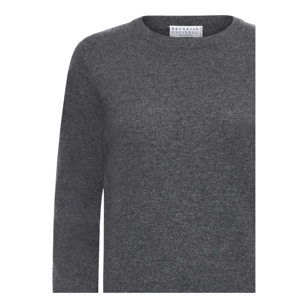 BRUNELLO CUCINELLI Grijze Sweater Collectie Gray Dames
