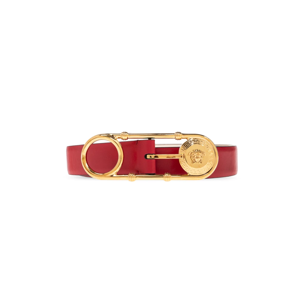Versace Leren riem Red Dames