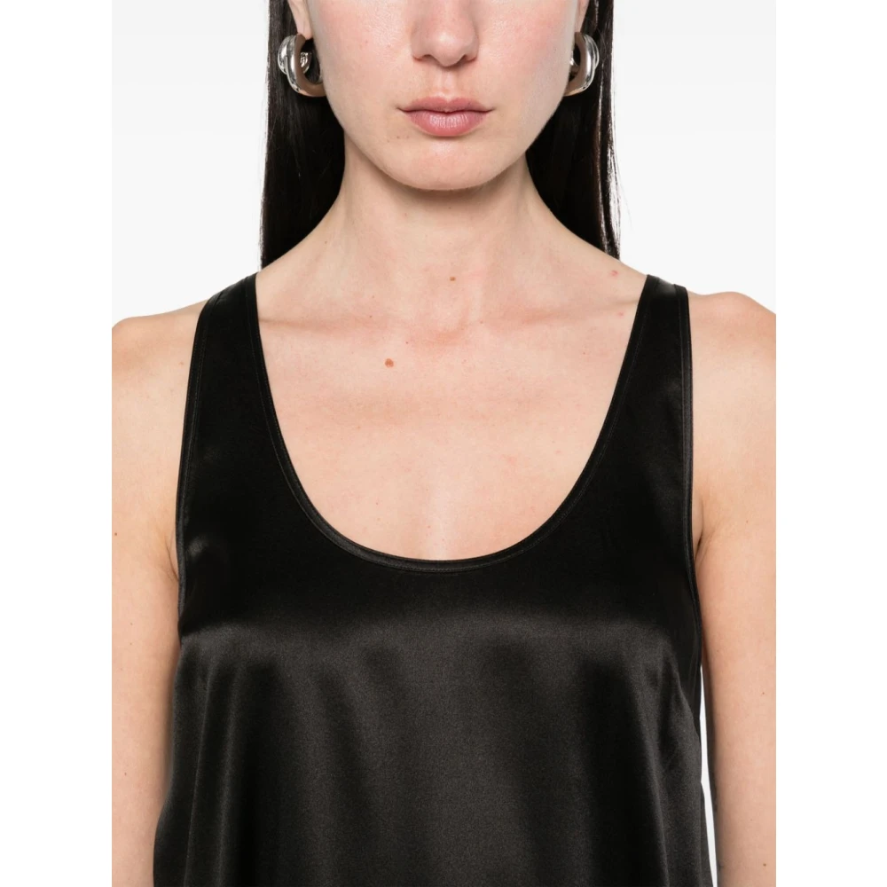 pinko Zwarte Topwear voor Vrouwen Ss25 Black Dames