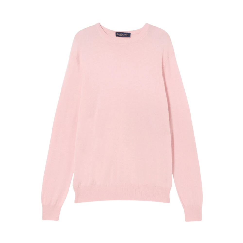 Brooks Brothers Kasjmier Ronde Hals Trui Pink Heren