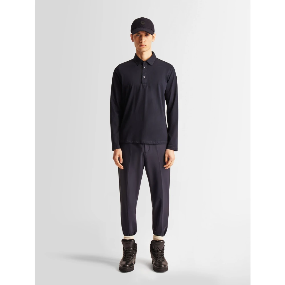 Fusalp Lange Mouw Poloshirt Blue Heren