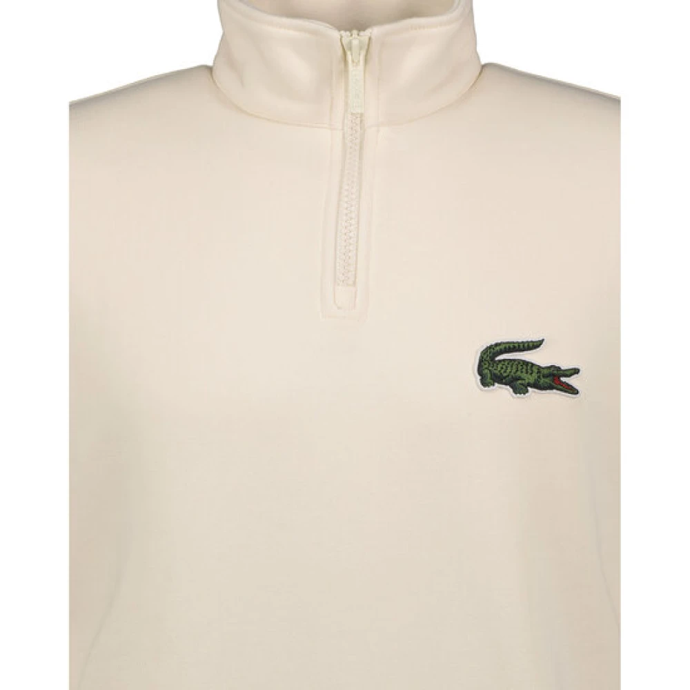 Lacoste Half zip sweatshirt White Heren