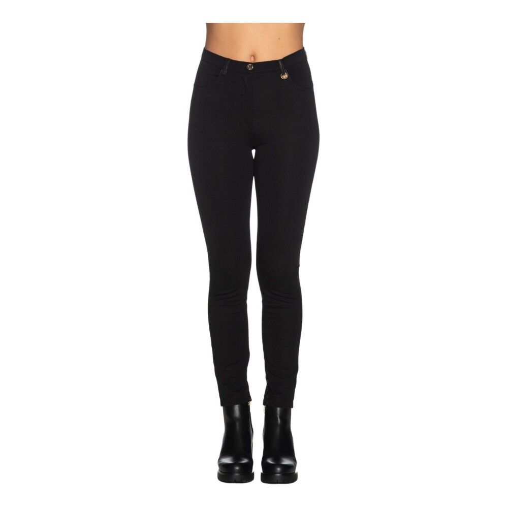 Pantalon negro ajustado online mujer