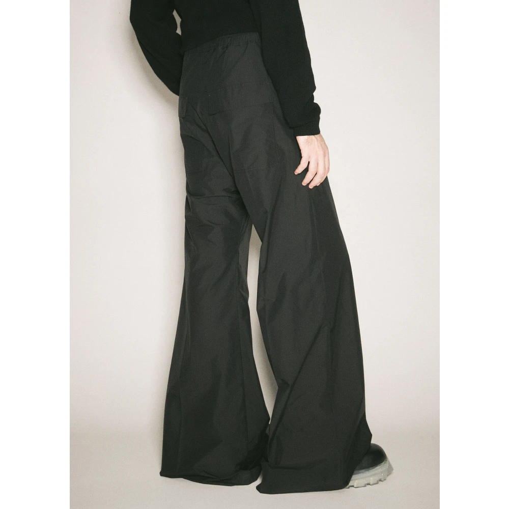 Moncler Trekkoord Cargo Broek Plain Weave Italië Black Heren