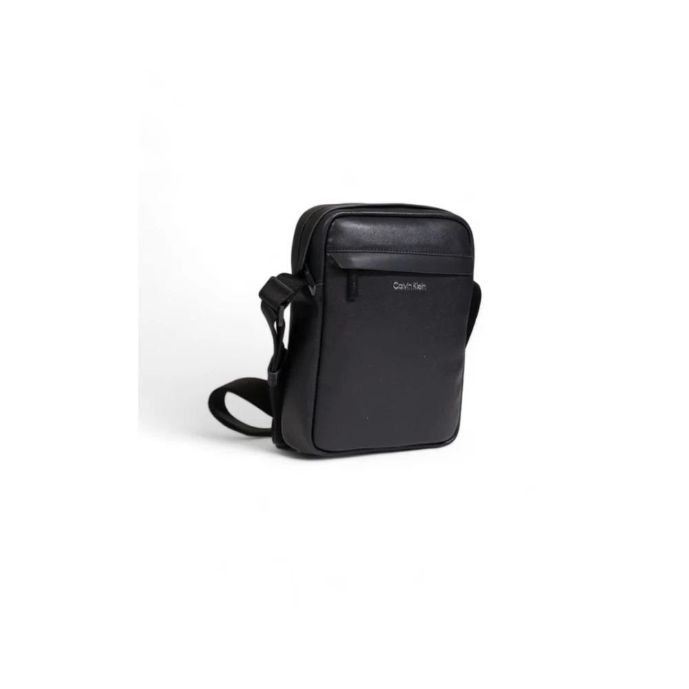 Calvin Klein Zwarte gerecyclede polyester schoudertas Black Heren