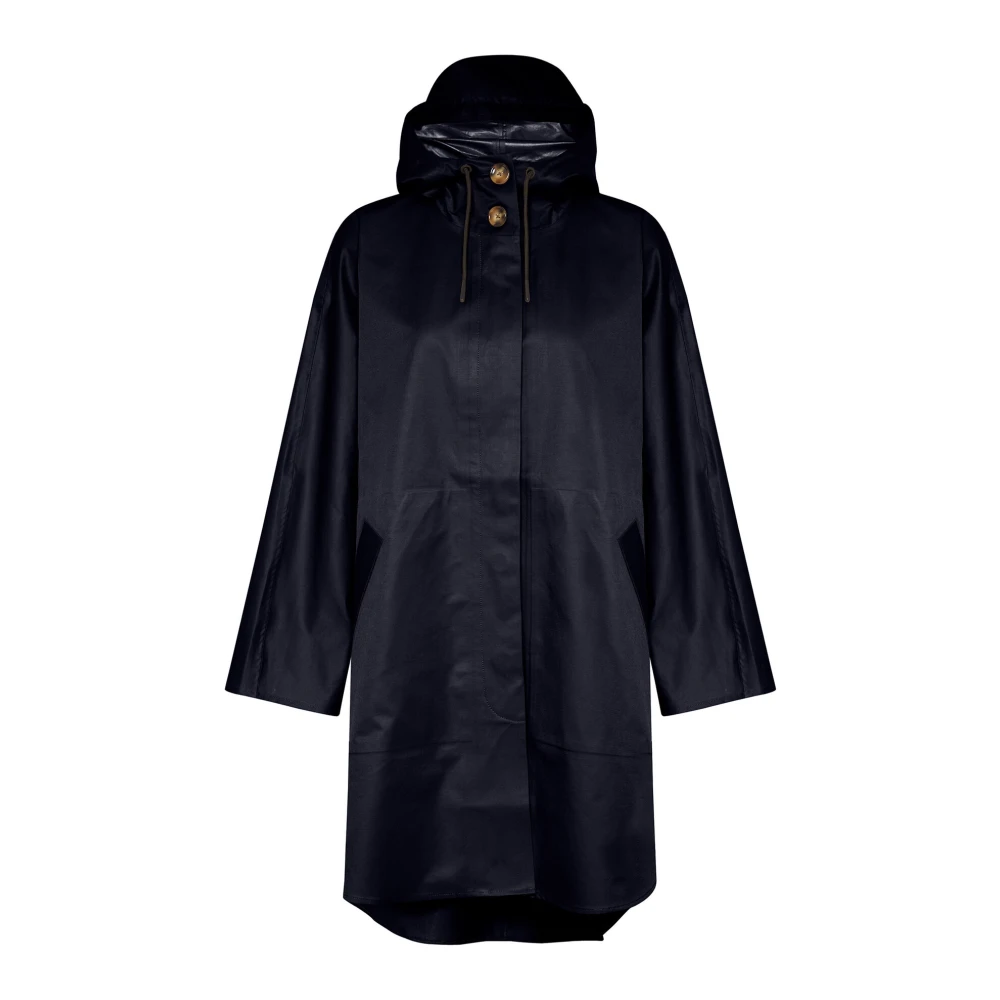 InWear Waterdichte Cape Jas Marineblauw Blue Dames