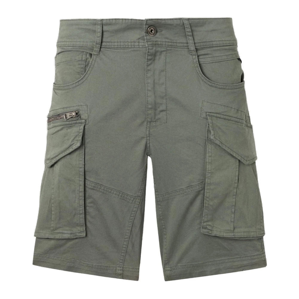 Replay Mannelijk Groente Korte Broeken Heren, Groen, W29, Katoen, Heren Bermuda Shorts Lente/Zomer Collectie