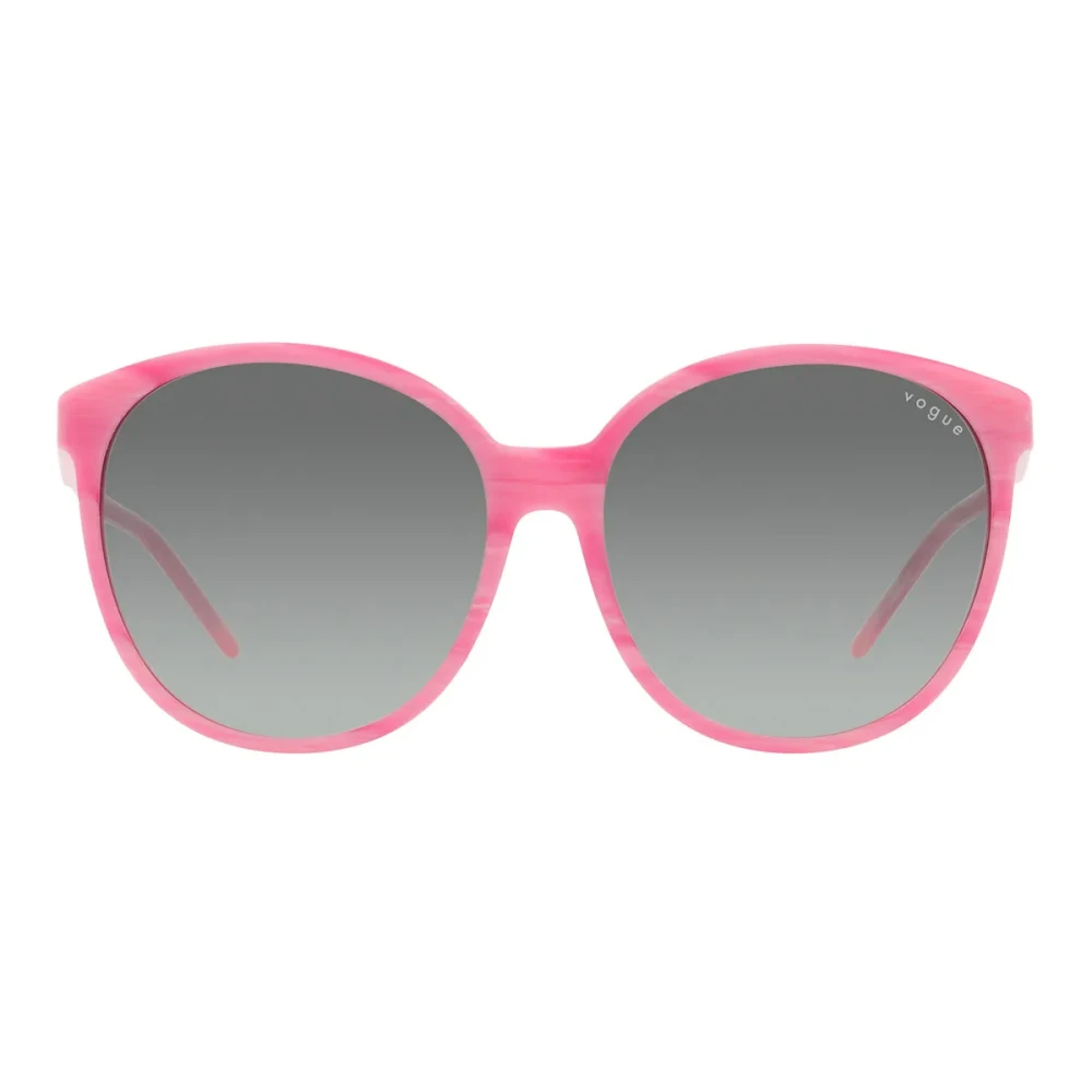 Vogue Women's Pink Stylish Dark Sunglasses With Grey Lenses Medium