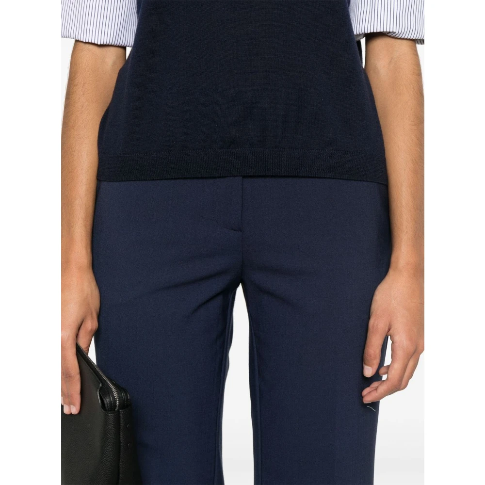 Semicouture Blauwe Elegante Broek Dameskleding Blue Dames