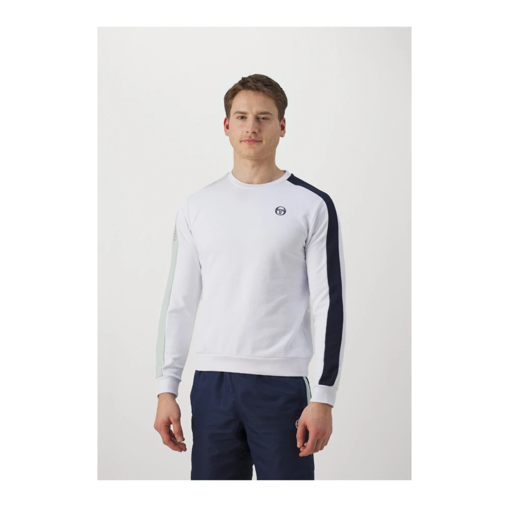 Sergio Tacchini Logo Zweetband Klassieke Stijl White Heren