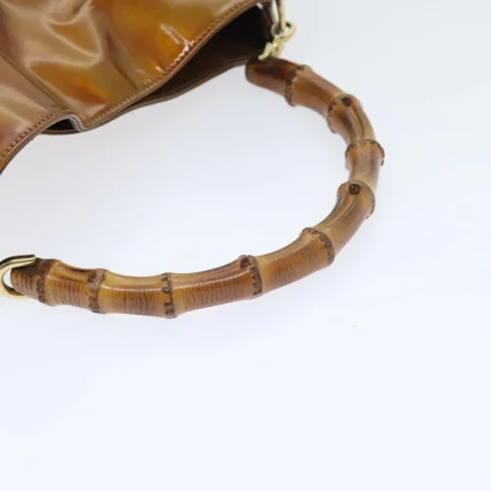 Gucci Vintage Pre-owned Fabric gucci-bags Brown Dames