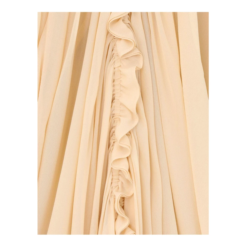 Zimmermann Gedrapeerd Beige Blouse met V-hals Beige Dames