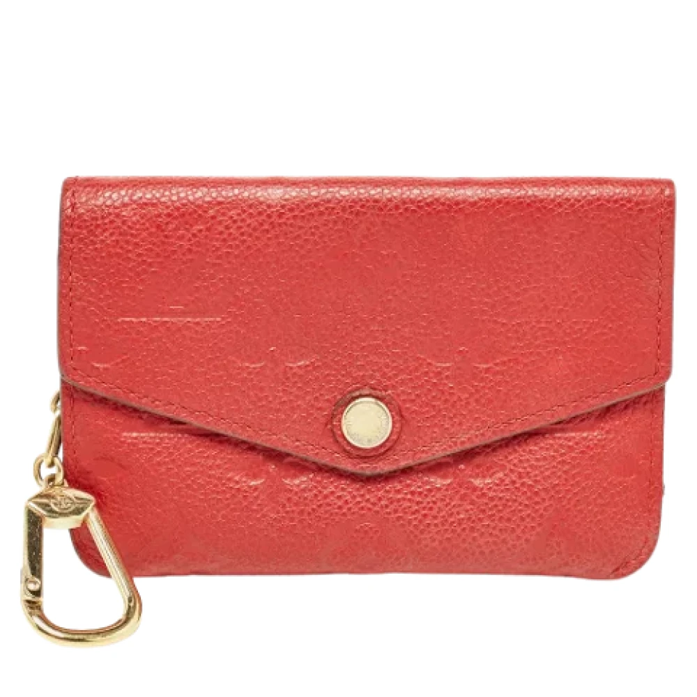 Louis Vuitton Vintage Pre-owned Leather wallets Red Dames