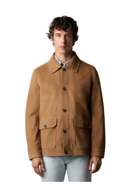 Suede Overshirt Jacket