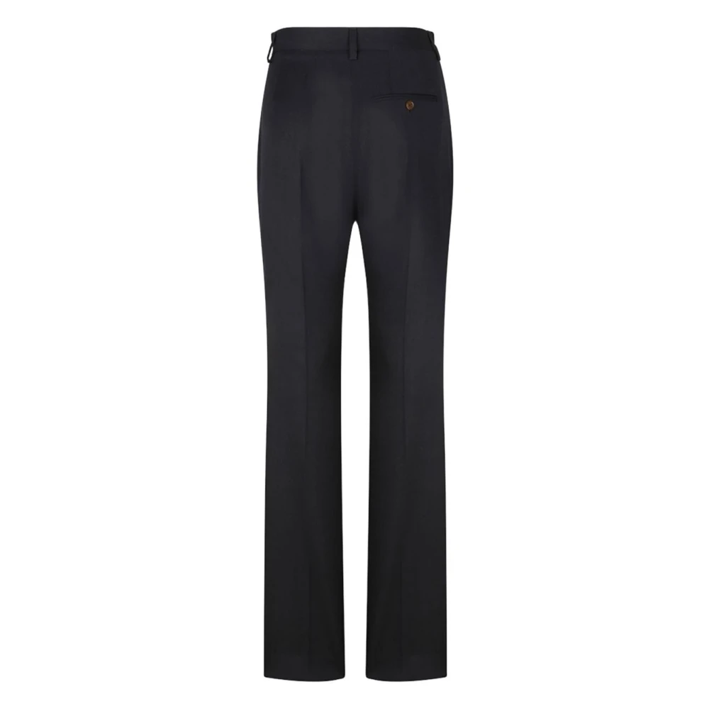 Vivienne Westwood Antracietgrijze Plooien Detail Broek Black Dames
