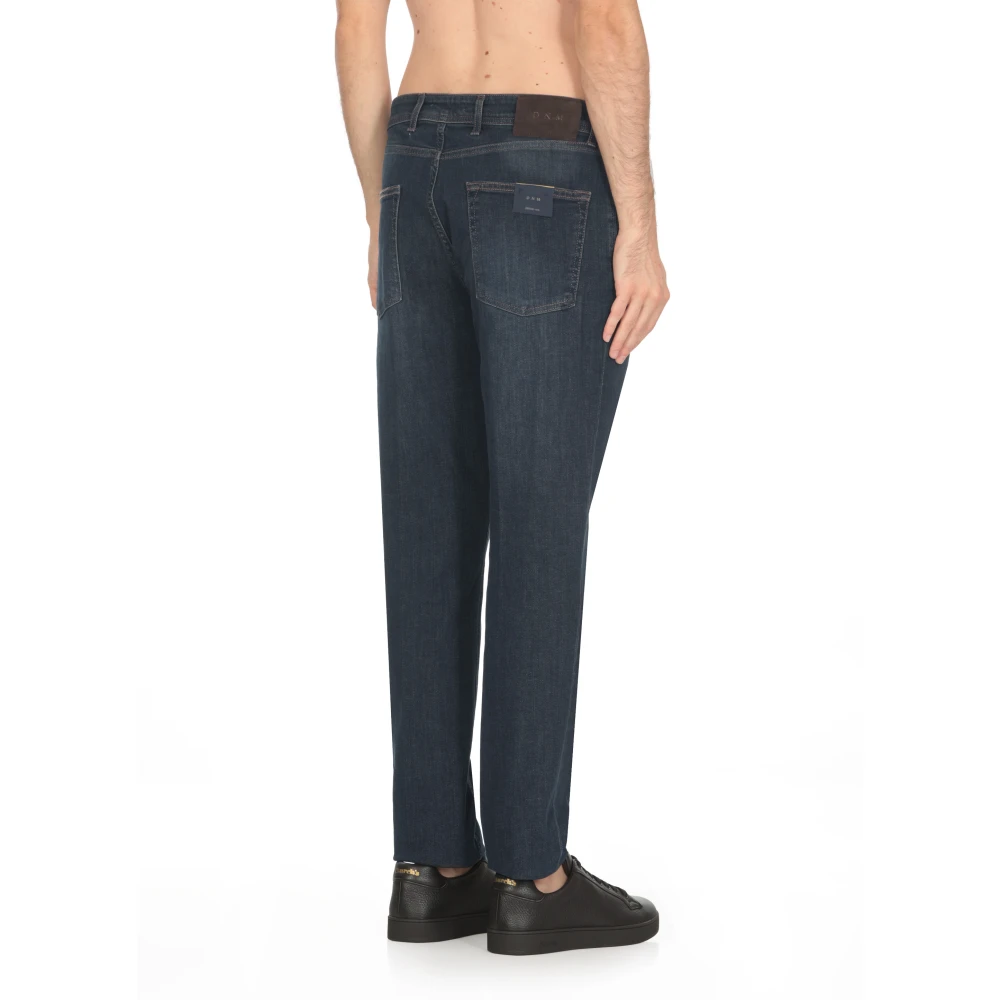 Briglia Blauwe Katoenen Jeans met Riemlussen Blue Heren