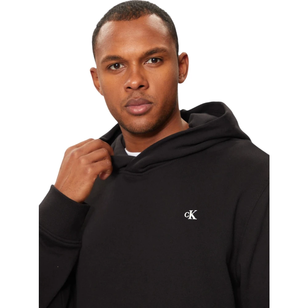 Calvin Klein Stijlvolle hoodie met capuchon Black Heren