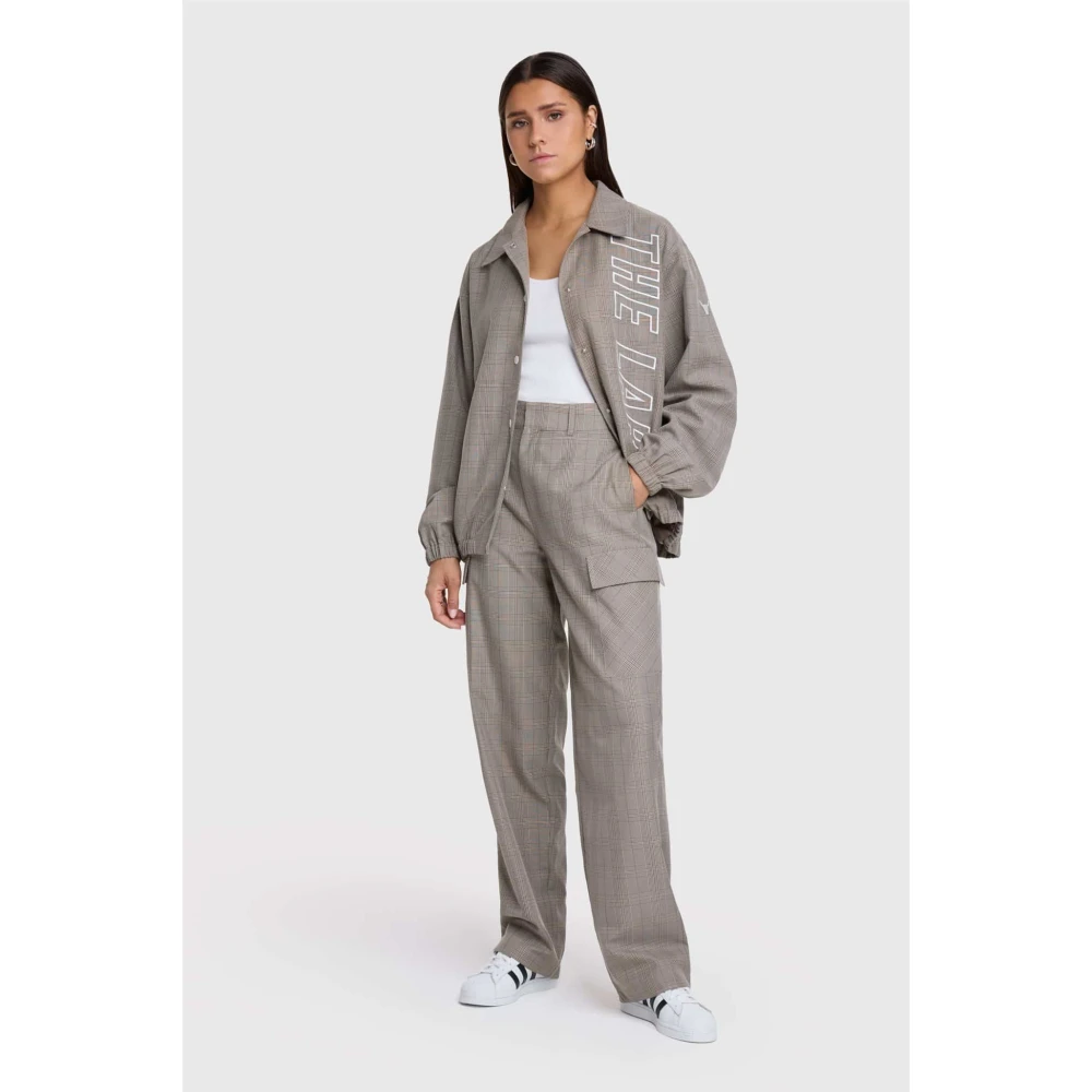 Alix The Label Geruite Bomberjack Gray Dames