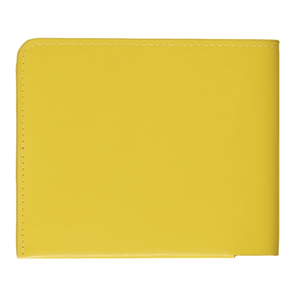 Dries Van Noten Klassieke Leren Portemonnee Yellow Heren