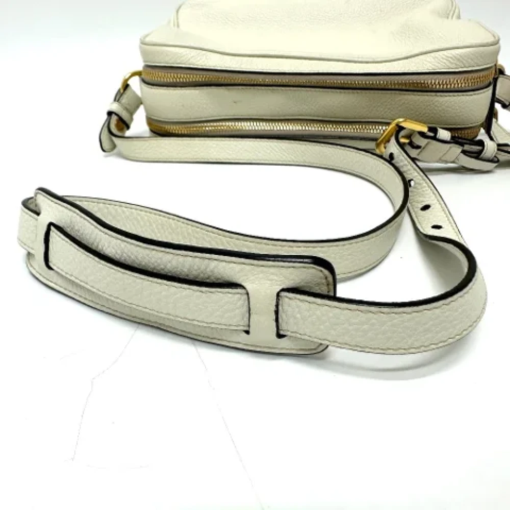 Prada Vintage Pre-owned Leather prada-bags White Dames