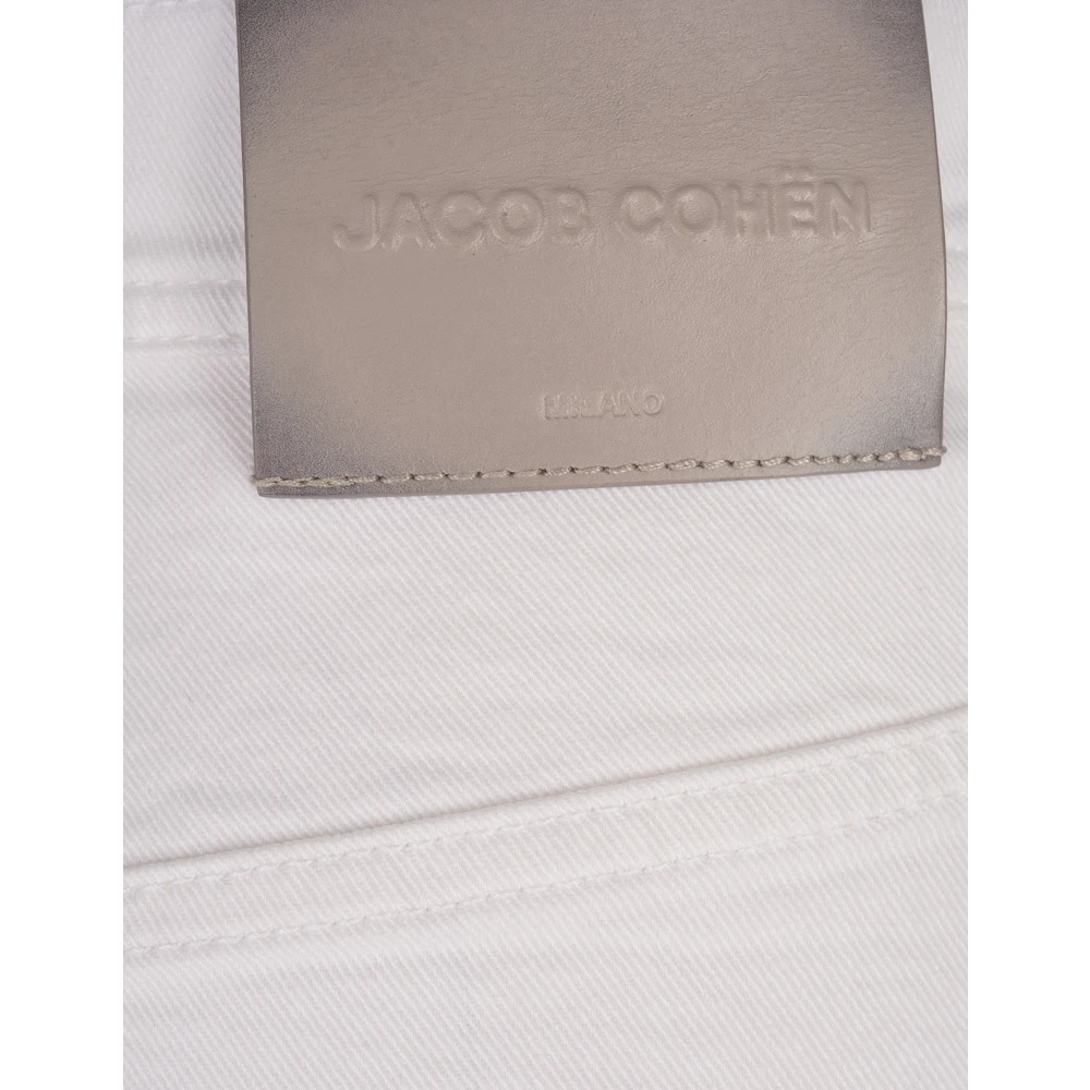 Jacob Cohën Witte Stretch Katoen Denim Jeans White Dames