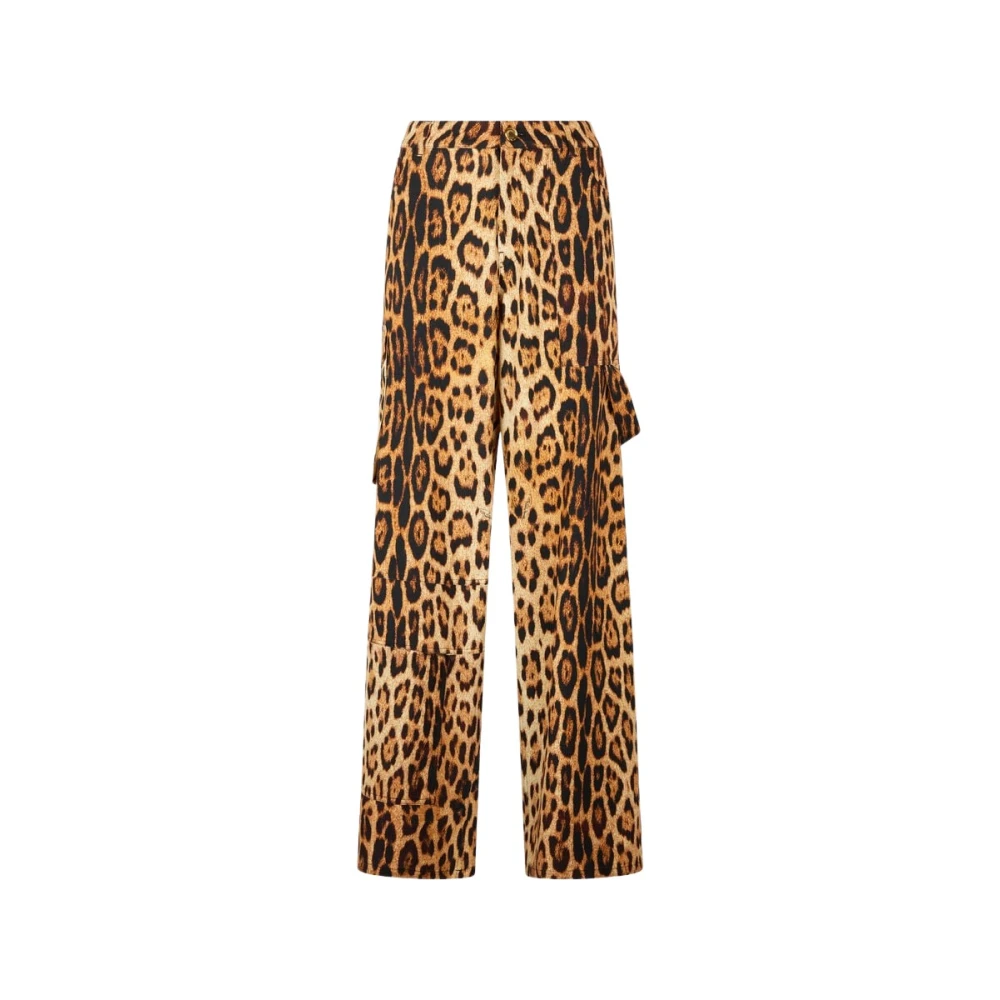 Roberto Cavalli Donna Marrone Pantaloni, M, New,