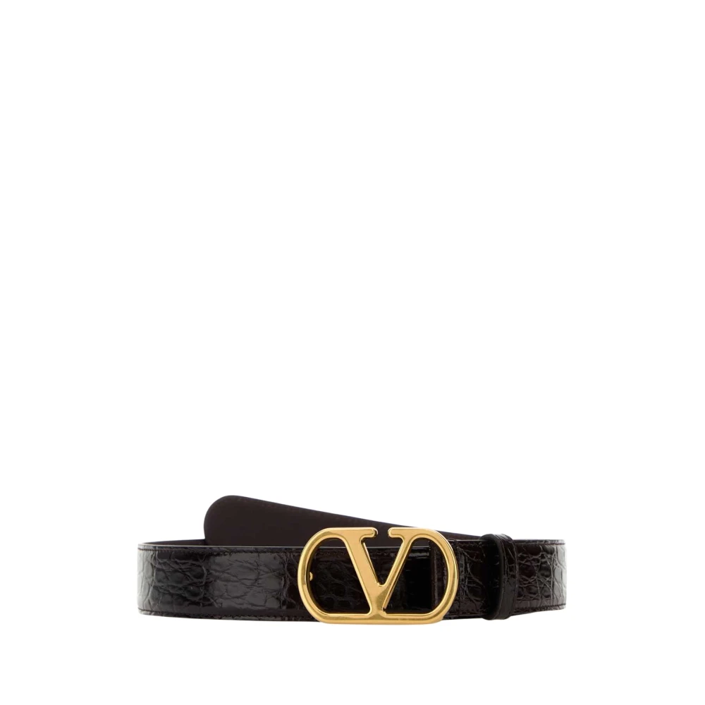 Valentino Garavani Women's Brown Belts, 85 Cm, Vlogo Signature Belt