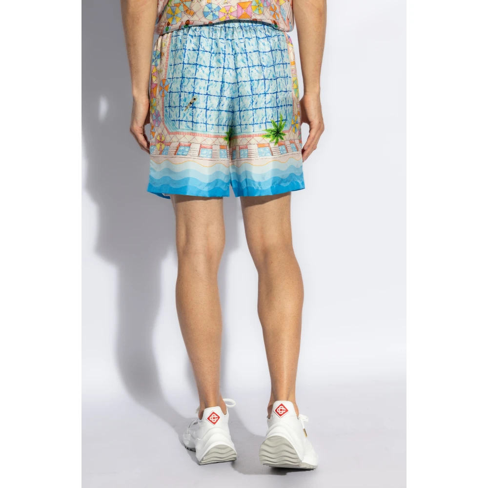 Casablanca Zijden shorts Multicolor Heren