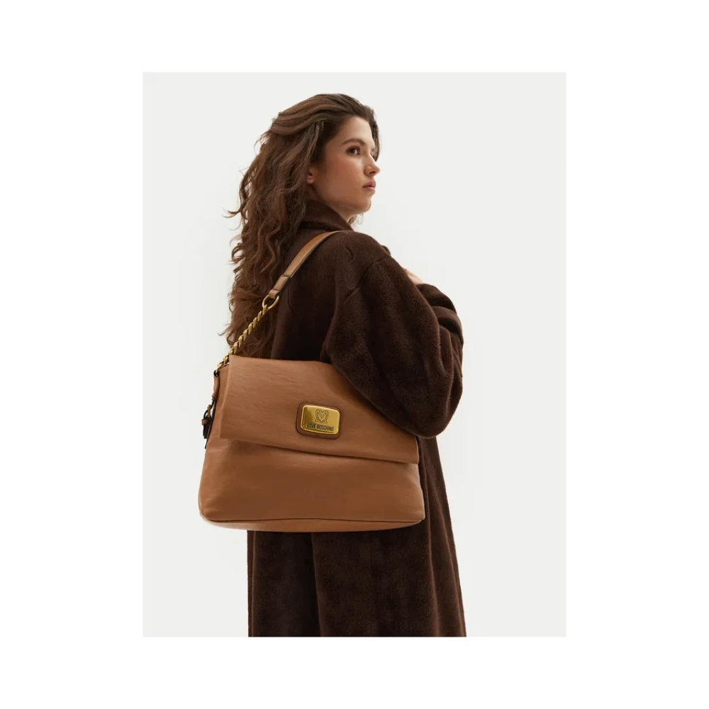 Love Moschino Schoudertas Grote Array Brown Dames