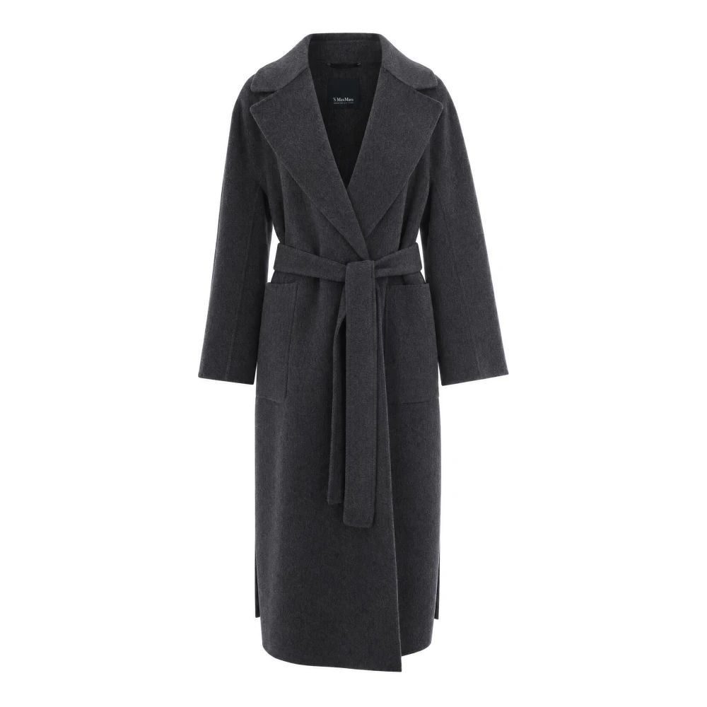 Max Mara Studio - Mantel Mit Gürtel - Coats - Damen - Grau - S - Bild 4