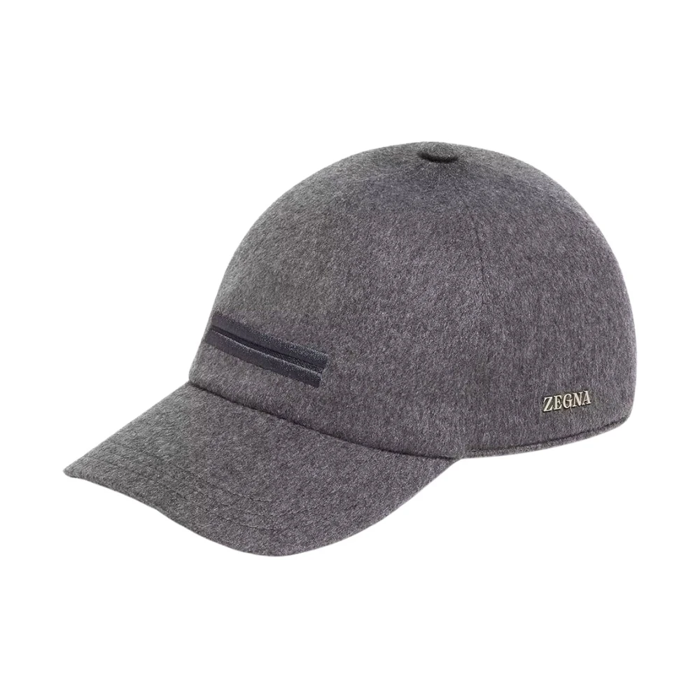Zegna Unisex Gray Oasi Cashmere Baseball Cap