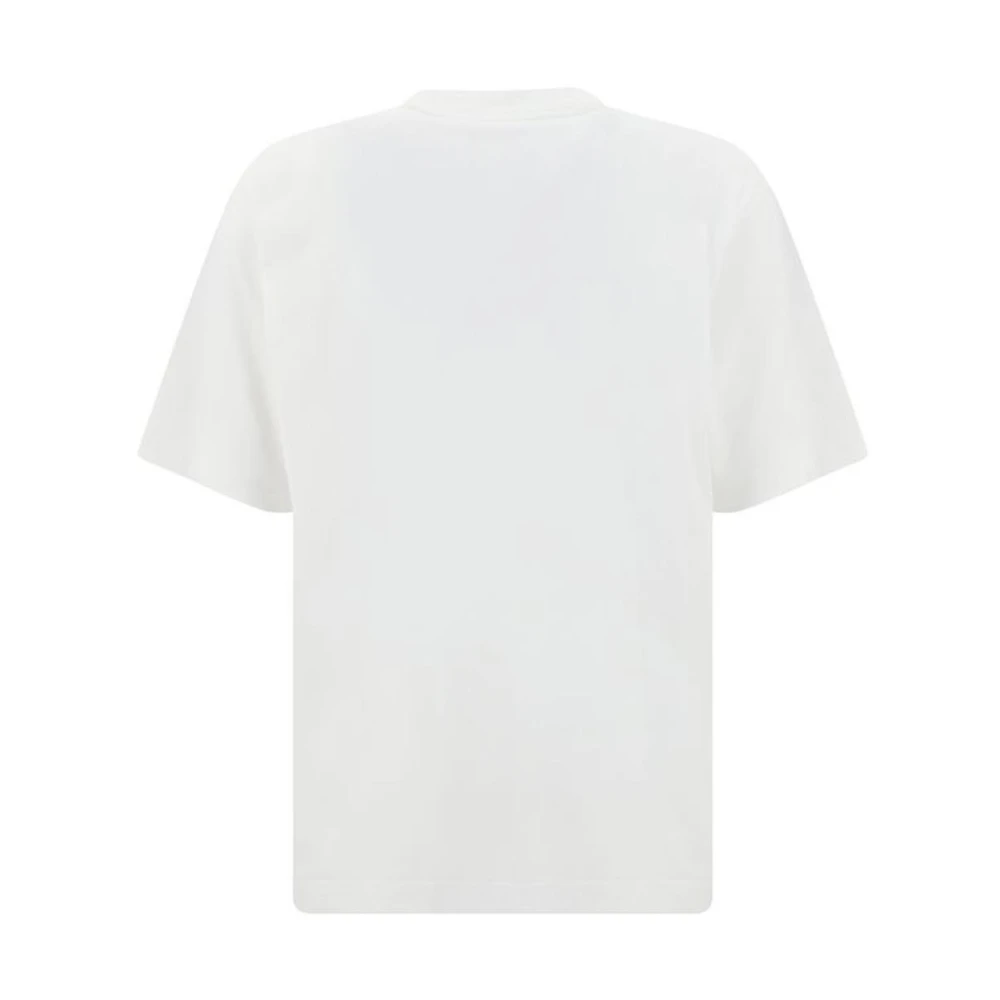 Dolce & Gabbana Maxi Print Katoenen T-shirt met Opschrift White Heren