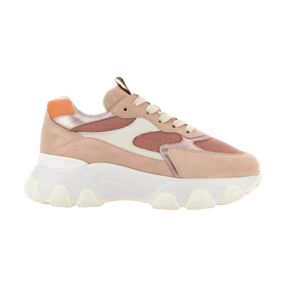 Hogan Leren Sneakers Hyperactive Dames Schoenen Roze