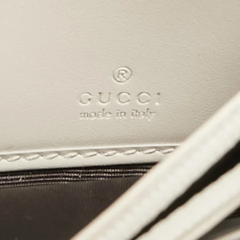 Gucci Vintage Pre-owned Leather wallets White Dames