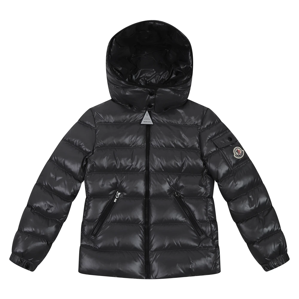 Moncler , Winter Jackets, Female, Gray, 12 Y, Kids Coats