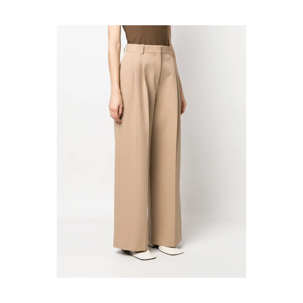 Calcaterra Wide Trousers Brown Dames