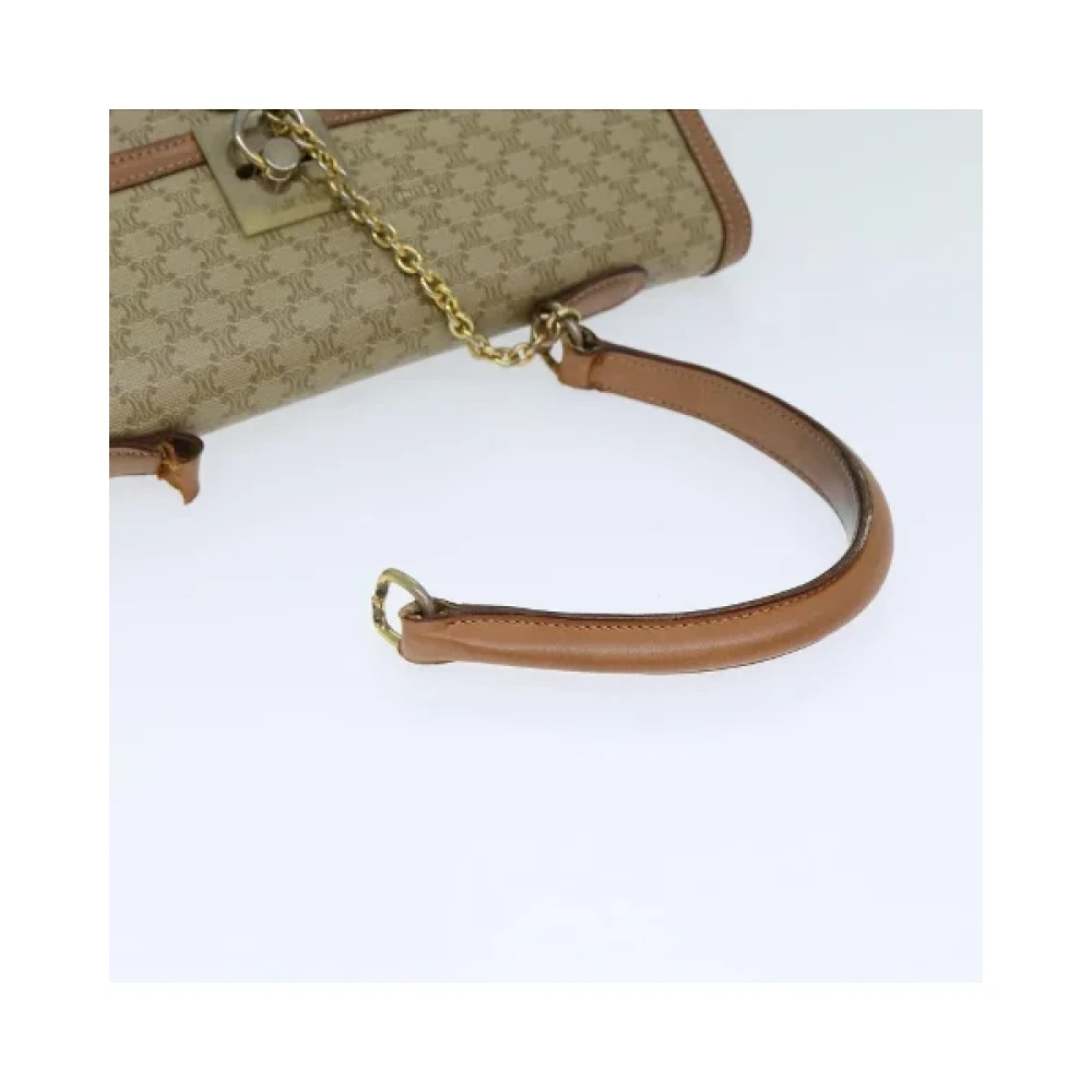 Celine Vintage Pre-owned Canvas handbags Beige Dames