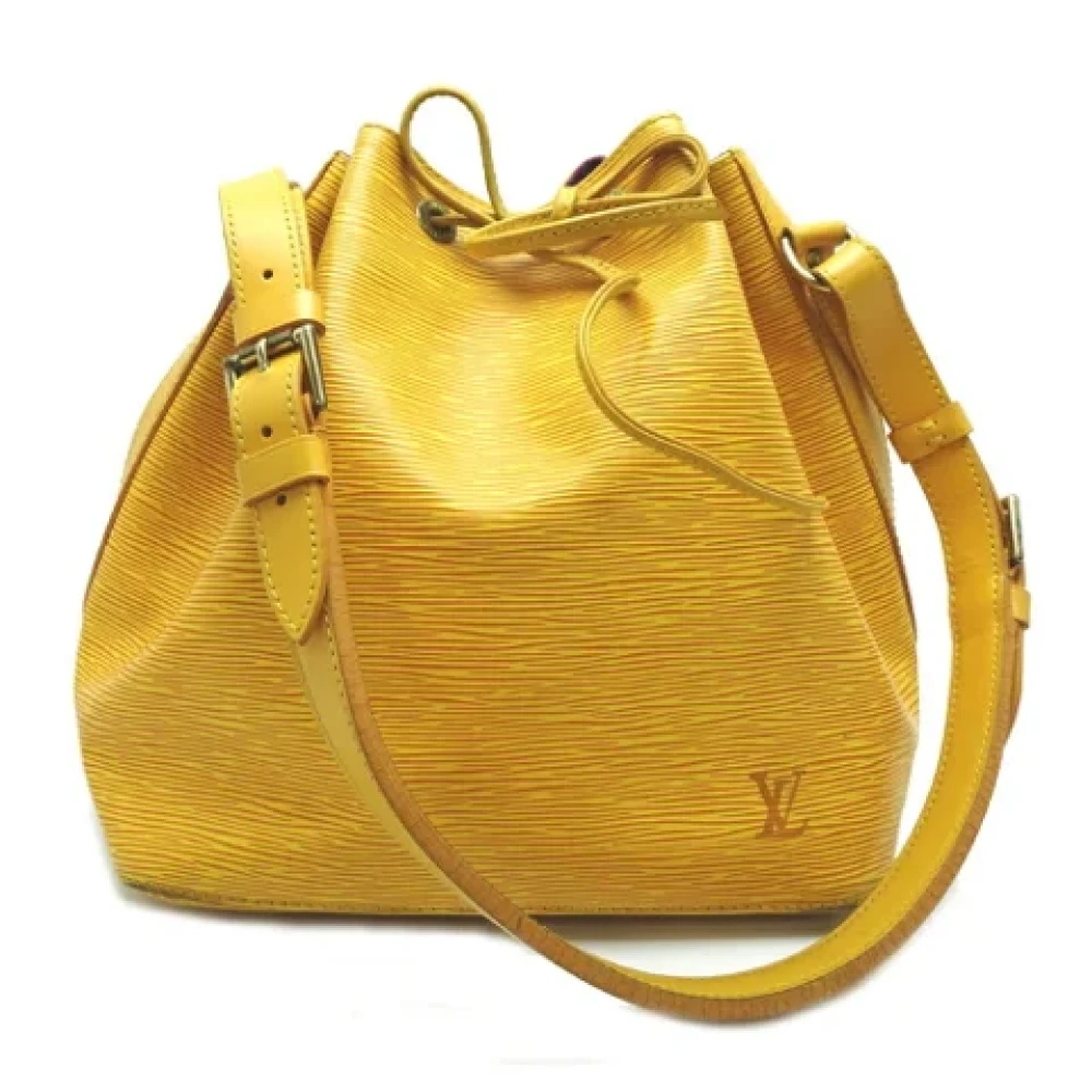 Louis Vuitton Vintage Pre-owned Leather louis-vuitton-bags Yellow Dames