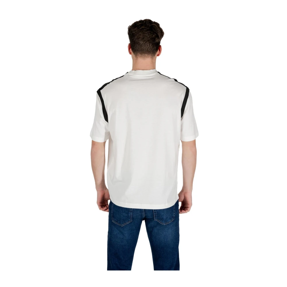 Armani Exchange Wit Print Korte Mouw Tee White Heren