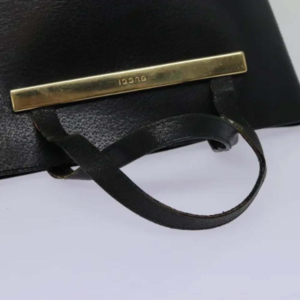 Gucci Vintage Pre-owned Leather handbags Black Dames