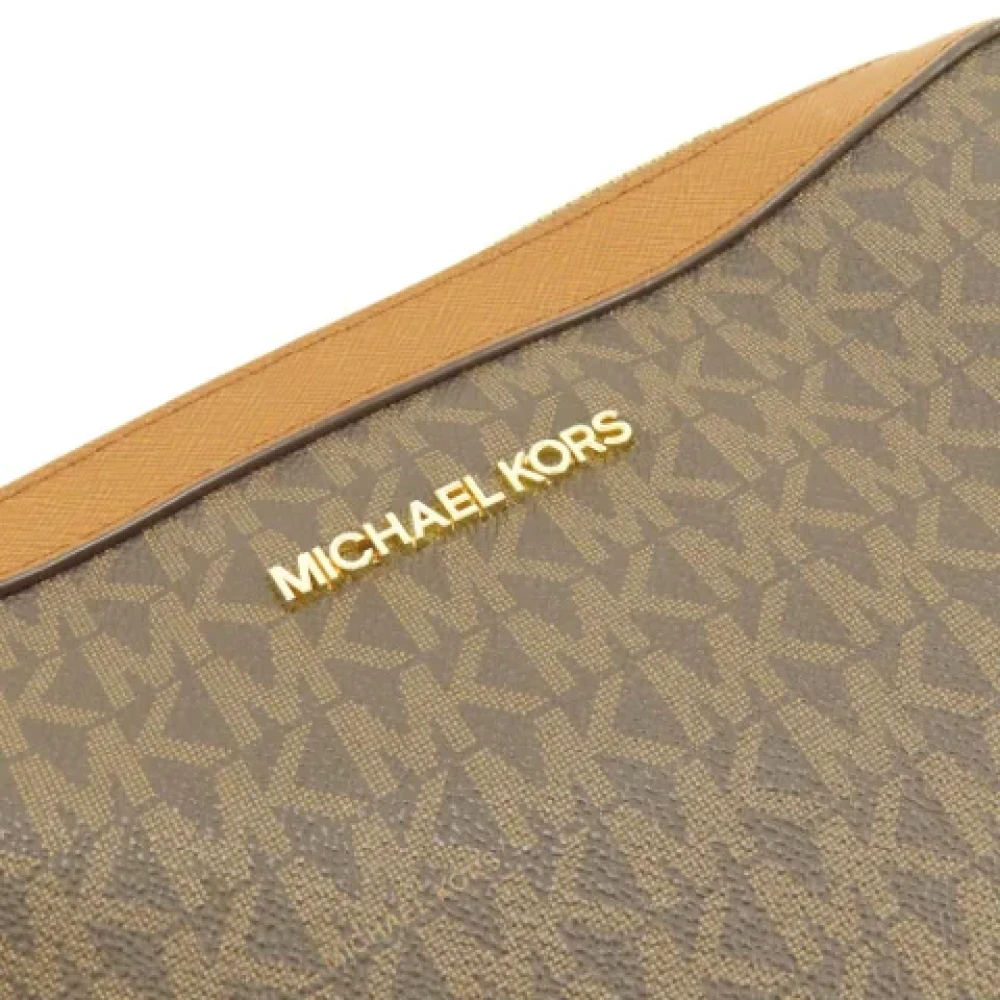 Michael Kors Pre-owned Canvas shoulder-bags Brown Dames
