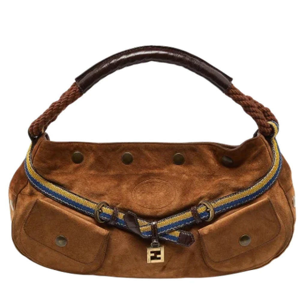 Fendi Vintage Pre-owned Suede handbags Brown Dames