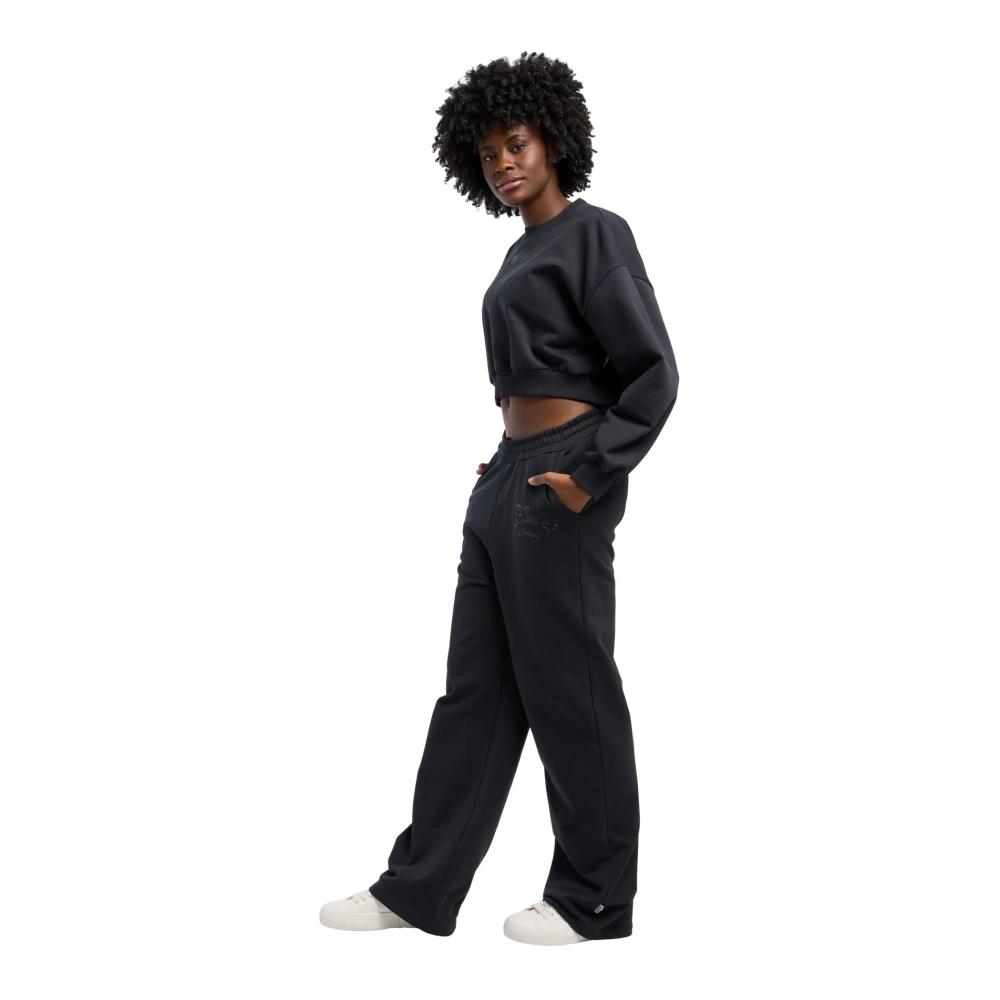 carlo colucci Urban Crop Sweatshirt La Famiglia Black Dames